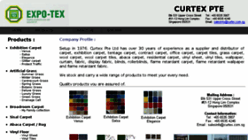What Curtex.com.sg website looked like in 2016 (7 years ago)