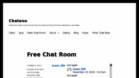 What Chateno.com website looked like in 2016 (7 years ago)