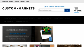 What Custom-magnets.com website looked like in 2016 (7 years ago)