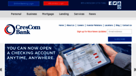 What Crescombank.com website looked like in 2016 (7 years ago)