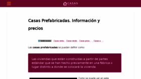 What Casasprefabricadasya.com website looked like in 2016 (7 years ago)