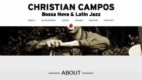 What Christiancampos.com website looked like in 2016 (7 years ago)