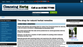 What Cleansingherbs.co.uk website looked like in 2016 (8 years ago)