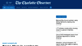 What Charlotteobserver.com website looked like in 2016 (7 years ago)