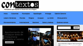 What Contextosmichoacan.com website looked like in 2016 (7 years ago)