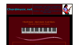 What Chordmusic.net website looked like in 2016 (7 years ago)