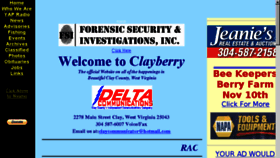 What Clayberry.org website looked like in 2016 (7 years ago)