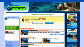 What Campeggio.com website looked like in 2016 (8 years ago)