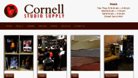 What Cornellstudiosupply.com website looked like in 2016 (7 years ago)