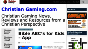 What Christiangaming.com website looked like in 2016 (7 years ago)