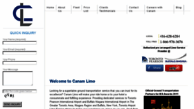 What Canamlimo.com website looked like in 2016 (7 years ago)