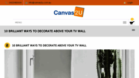 What Canvas2u.com.au website looked like in 2016 (7 years ago)