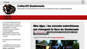 What Collectifguatemala.org website looked like in 2016 (7 years ago)
