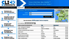 What Click-prospects.fr website looked like in 2016 (7 years ago)