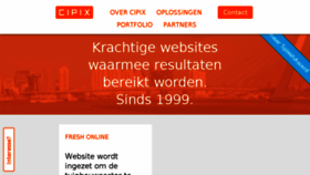 What Cipix.nl website looked like in 2016 (7 years ago)
