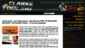 What Clarketooling.co.uk website looked like in 2016 (7 years ago)