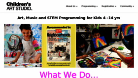 What Childrensartstudio.ca website looked like in 2016 (7 years ago)