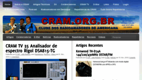 What Cram.org.br website looked like in 2016 (7 years ago)