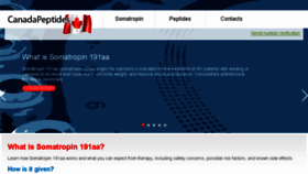 What Canadapeptides.org website looked like in 2016 (7 years ago)