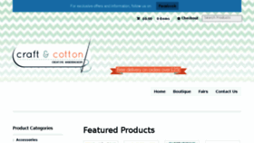 What Craftandcotton.com website looked like in 2016 (7 years ago)