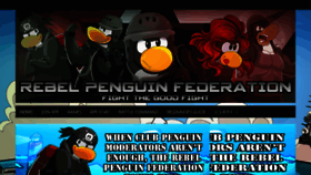 What Clubpenguinrpf.com website looked like in 2016 (7 years ago)