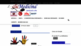 What Clicmedicina.it website looked like in 2016 (7 years ago)