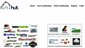 What Crowdhut.com website looked like in 2016 (7 years ago)