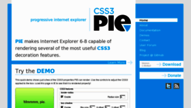 What Css3pie.com website looked like in 2016 (7 years ago)