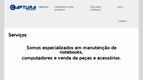 What Captura.net.br website looked like in 2016 (7 years ago)