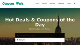 What Couponswale.com website looked like in 2016 (7 years ago)