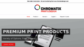 What Chromatix.net website looked like in 2016 (7 years ago)