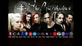 What Cruxshadows.com website looked like in 2016 (7 years ago)