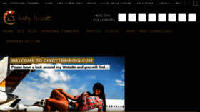 What Cindytraining.com website looked like in 2016 (7 years ago)