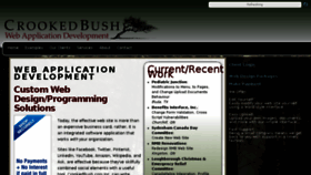 What Crookedbush.com website looked like in 2016 (7 years ago)
