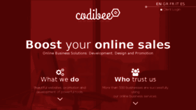 What Codibee.com website looked like in 2016 (7 years ago)