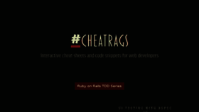 What Cheatrags.com website looked like in 2016 (7 years ago)