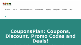 What Couponsplan.com website looked like in 2016 (7 years ago)