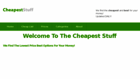 What Cheapeststuff.co.uk website looked like in 2016 (7 years ago)