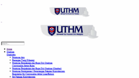 What Convocation.uthm.edu.my website looked like in 2016 (7 years ago)