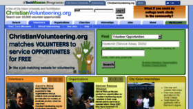 What Christianvolunteering.org website looked like in 2016 (7 years ago)