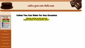 What Cakes-you-can-bake.com website looked like in 2016 (7 years ago)