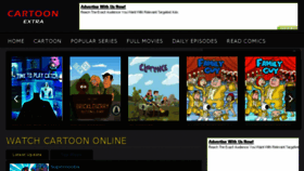 What Cartoonextra.com website looked like in 2016 (7 years ago)