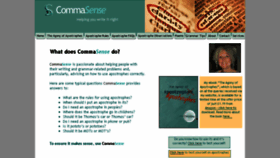 What Commasense.co.uk website looked like in 2016 (7 years ago)