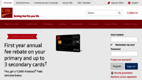 What Cibc.ca website looked like in 2016 (7 years ago)