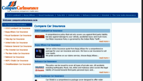 What Comparecarinsurance.co.in website looked like in 2016 (7 years ago)