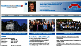 What Coachakademie.ch website looked like in 2016 (7 years ago)