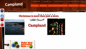 What Campland.com website looked like in 2016 (7 years ago)