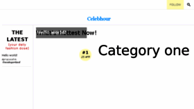 What Celebhour.com website looked like in 2016 (7 years ago)