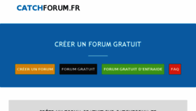 What Catchforum.fr website looked like in 2016 (7 years ago)