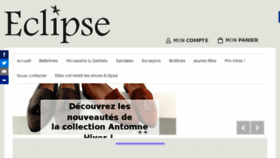 What Chaussures-eclipse.fr website looked like in 2016 (7 years ago)